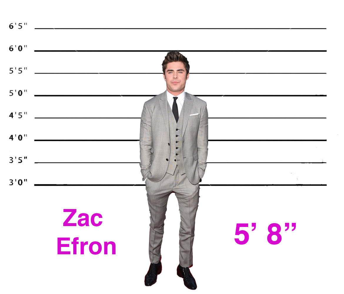 celebrities 5 8 tall