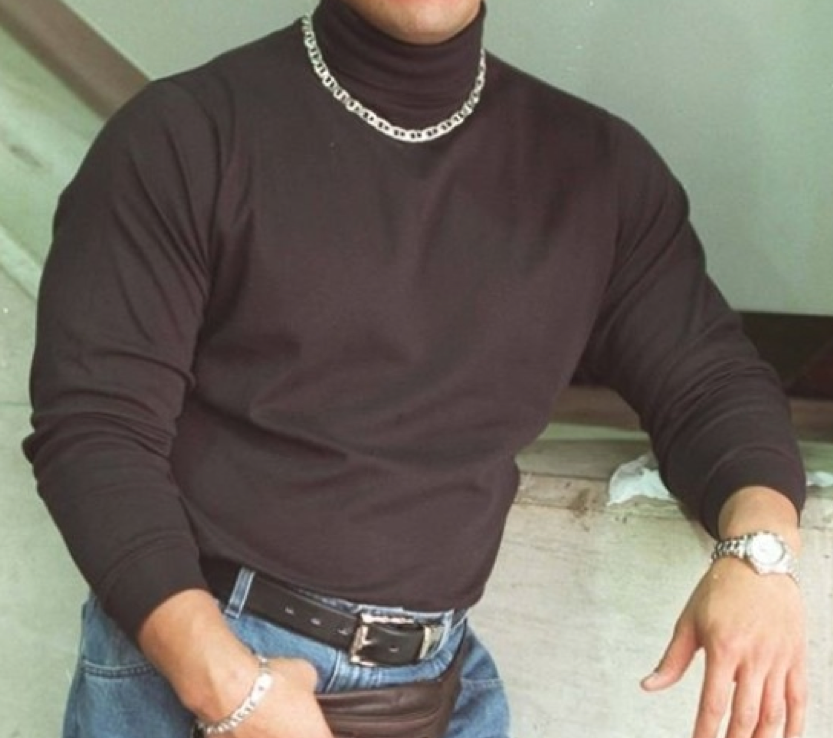 dwayne johnson AKA The Rock: 90s: a black turtleneck, gold chain and a  fannypack to boot. | The rock dwayne johnson, Dwayne the rock, Rock johnson