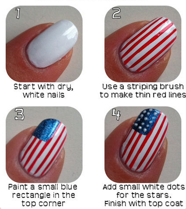 4th of July Nails: A Little Red, White and Blue For Your Fingers ...