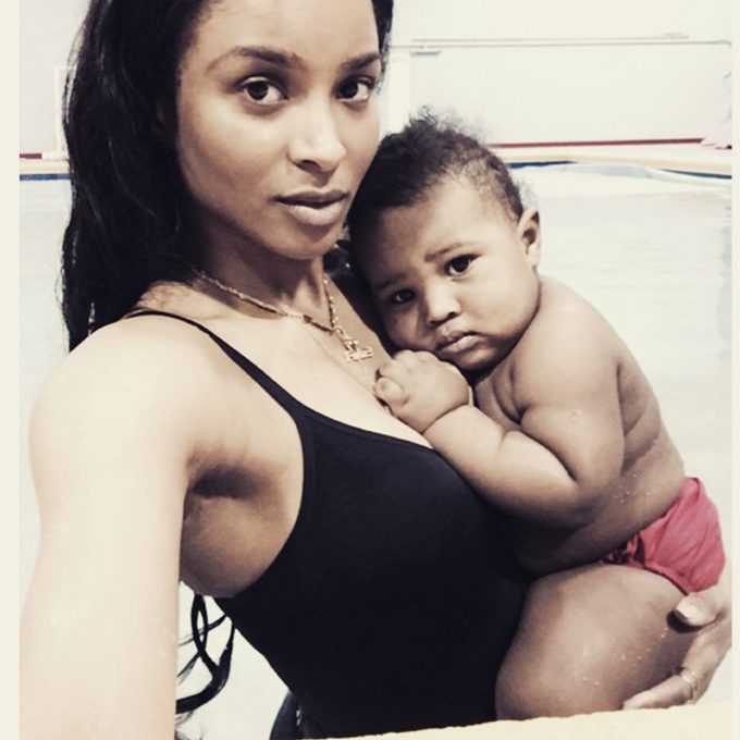 Ciara baby future swimming lesson