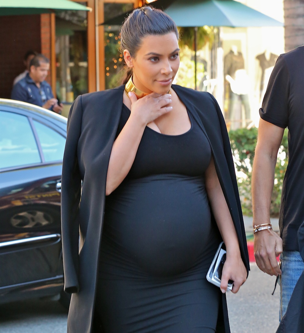 Huge Boob Date - Kim Kardashian Flaunts Massive Pregnancy Boobs in New Instagram Photo -  Life & Style