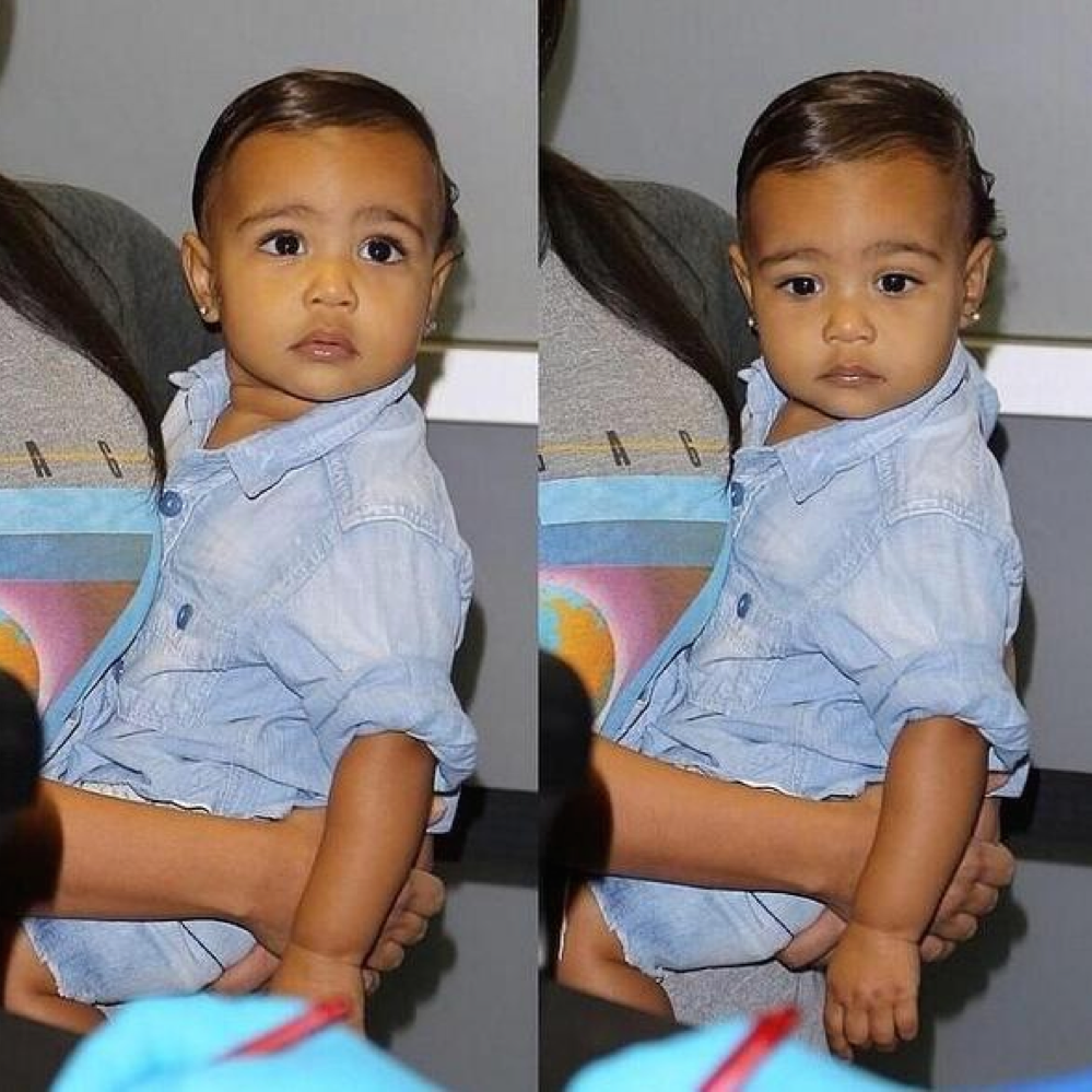 North west kim kardashian hair 7