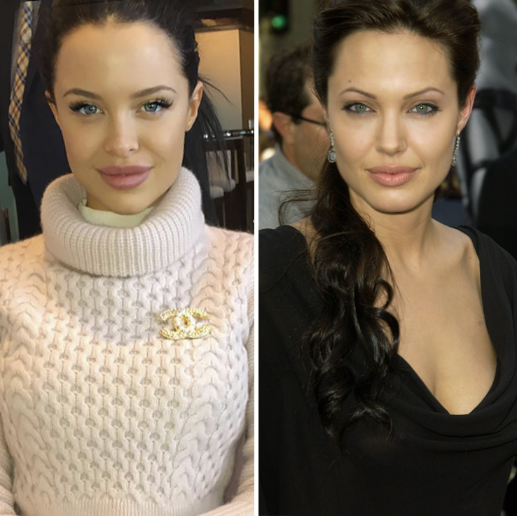 Angelina Jolies Tits - Meet Mara Teigen â€“ The Angelina Jolie Look-Alike Who's Friends With Kylie  Jenner - Life & Style