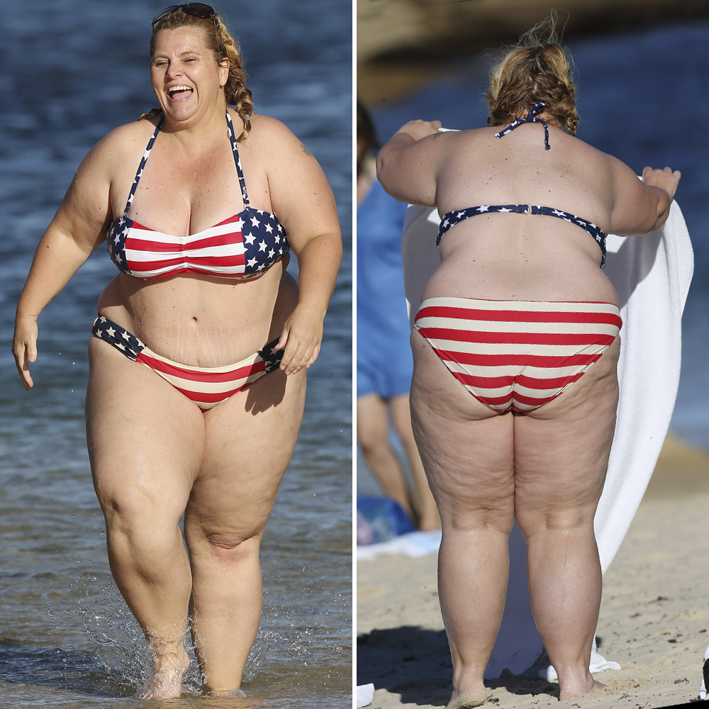 Bbw Nude Beach Couples - Bikini Bodies: Curvy Celebrities Who Aren't Afraid to Show a Little Skin