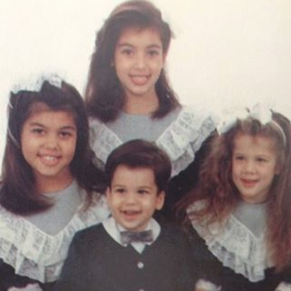 Kim Kardashian was Rob Kardashian's childhood crush