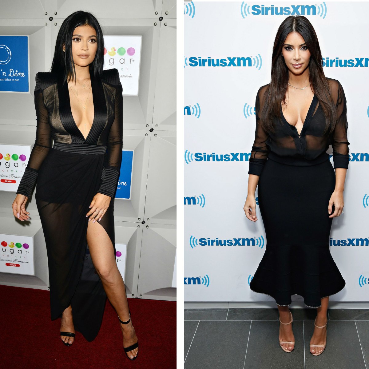 Kim Kardashian and Kylie Jenner Look Nearly Identical in Matching