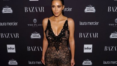 Kim Kardashian Exposes Her Nipples in a Sheer Bra — But We Can't