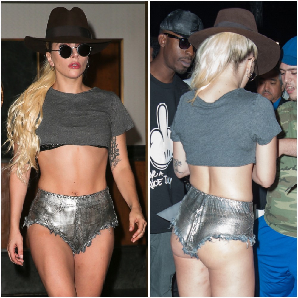 Lady Gaga Big Ass - Lady Gaga Steps Out in Barely-There Shorts â€” And Yes, You Can See Her Butt  - Life & Style