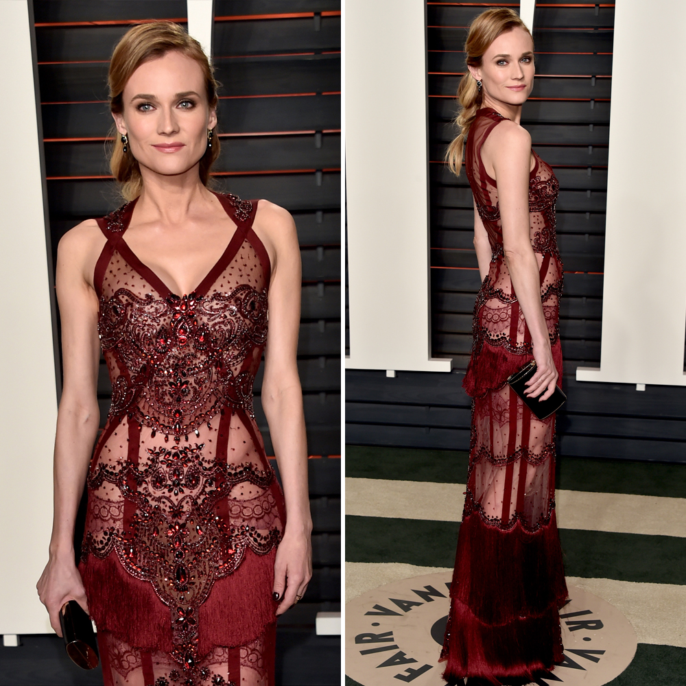 Diane Kruger's Dress at Vanity Fair Oscar Party 2016