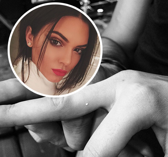 Kendall Jenner's Tattoos: Reveals Meaning Behind White Dot – Hollywood Life