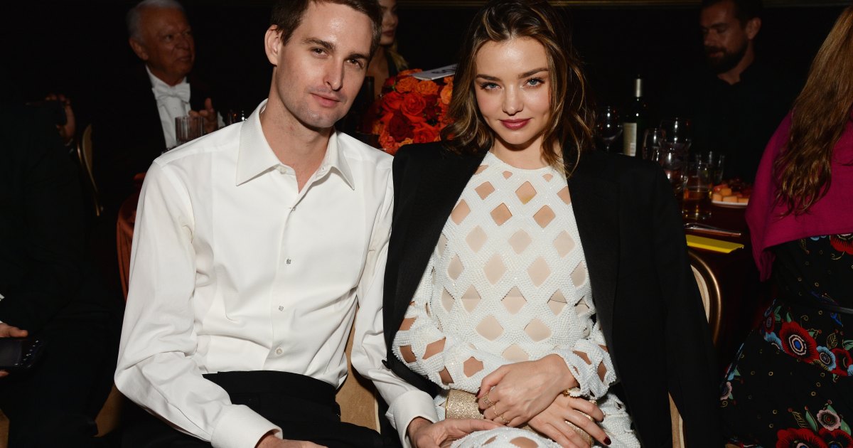 Miranda Kerr makes a rare appearance with husband Evan Spiegel