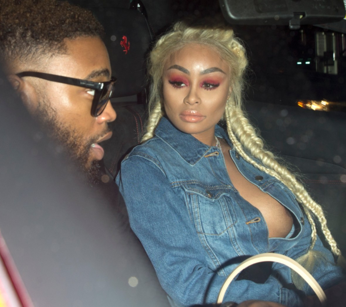 Blac Chyna Flashes Her Nipple During Night Out With Mystery Man