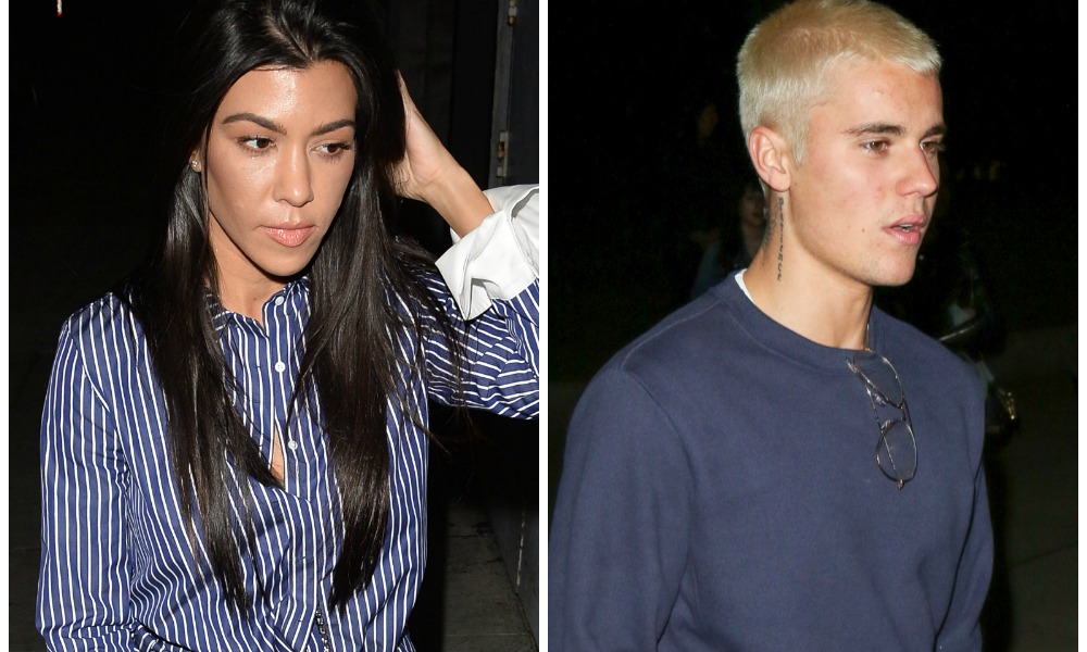 Kourtney Kardashian And Justin Bieber Reunite For A Church Date   Justin Bieber Kourtney Kardashian 