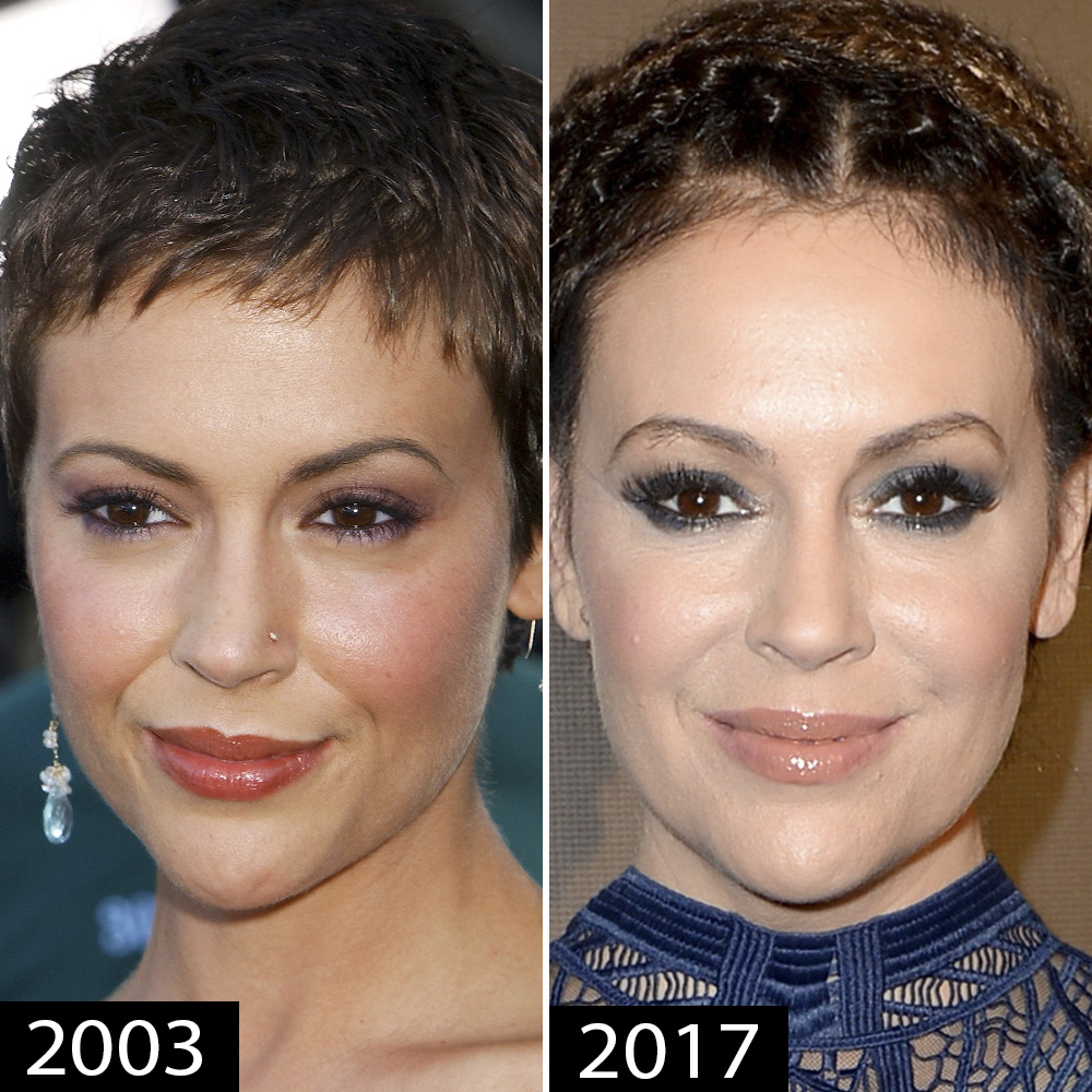 Alyssa Milano Fakes Porn - Celebrity Face Piercings You Forgot About: Christina Aguilera, Blac Chyna,  and More