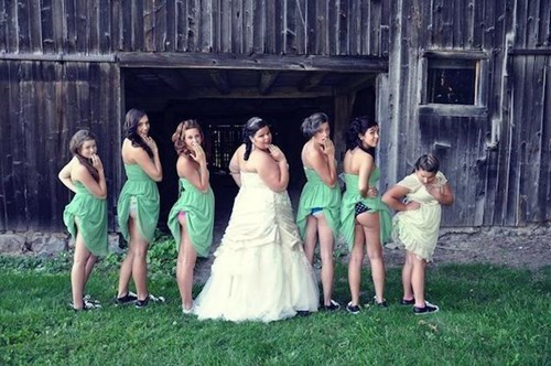 Bridesmaids Are the Butt of the Joke in Outrageous New Photo Trend - Life  & Style