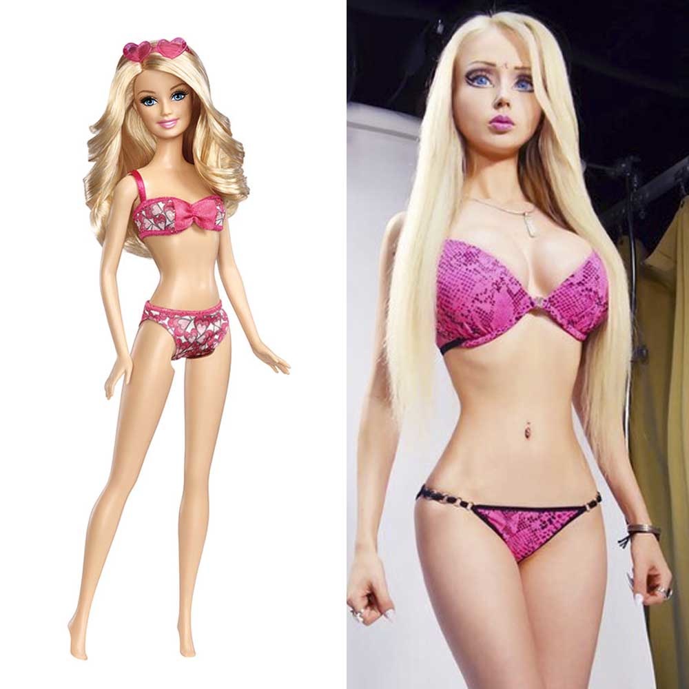 Human Barbie Valeria Lukyanova Totally Looks Like These 10 Barbie Dolls