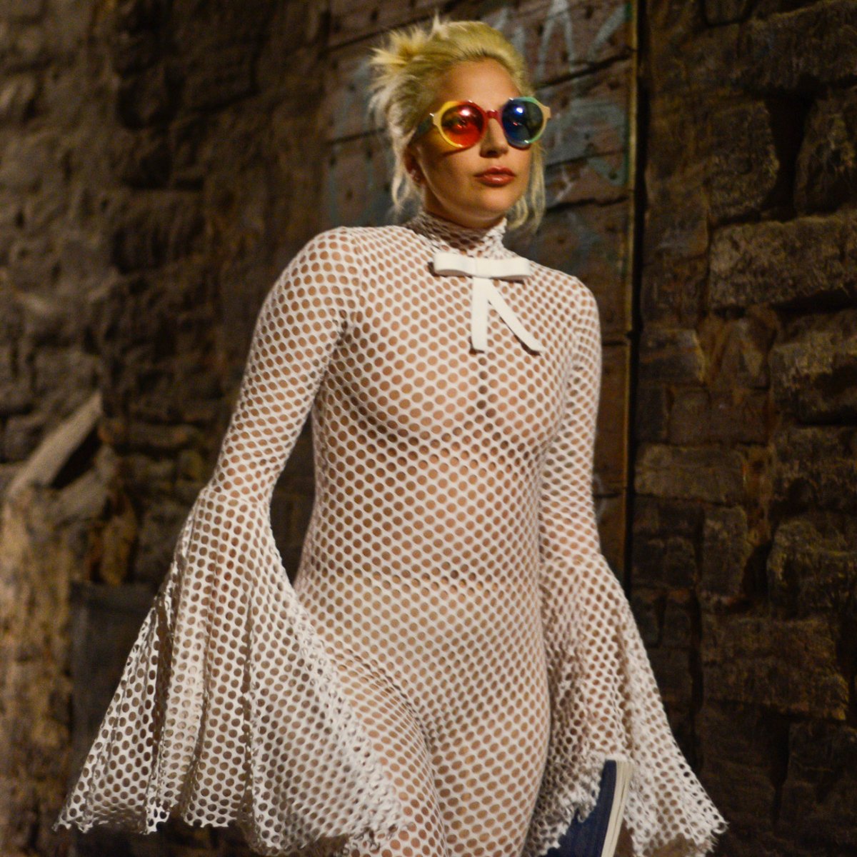 Lady Gaga - Lady Gaga Braless in New Outfit
