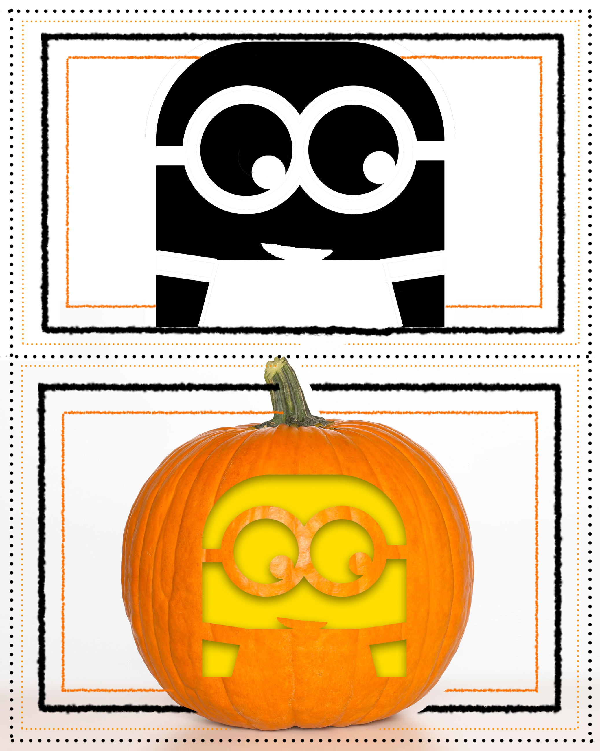 free printable minion pumpkin stencils