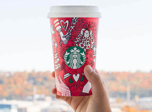 starbucks holiday cups 2009