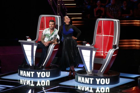 the voice adam levine alicia keys getty