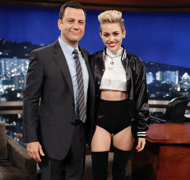 Miley Cyrus Pranks Jimmy Kimmel With Wrecking Ball Song While He Sleeps 7810