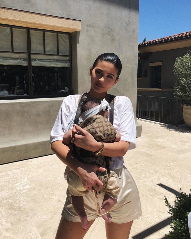 Kylie Jenner's Outfit Matched Stormi's $12,500 Fendi Stroller