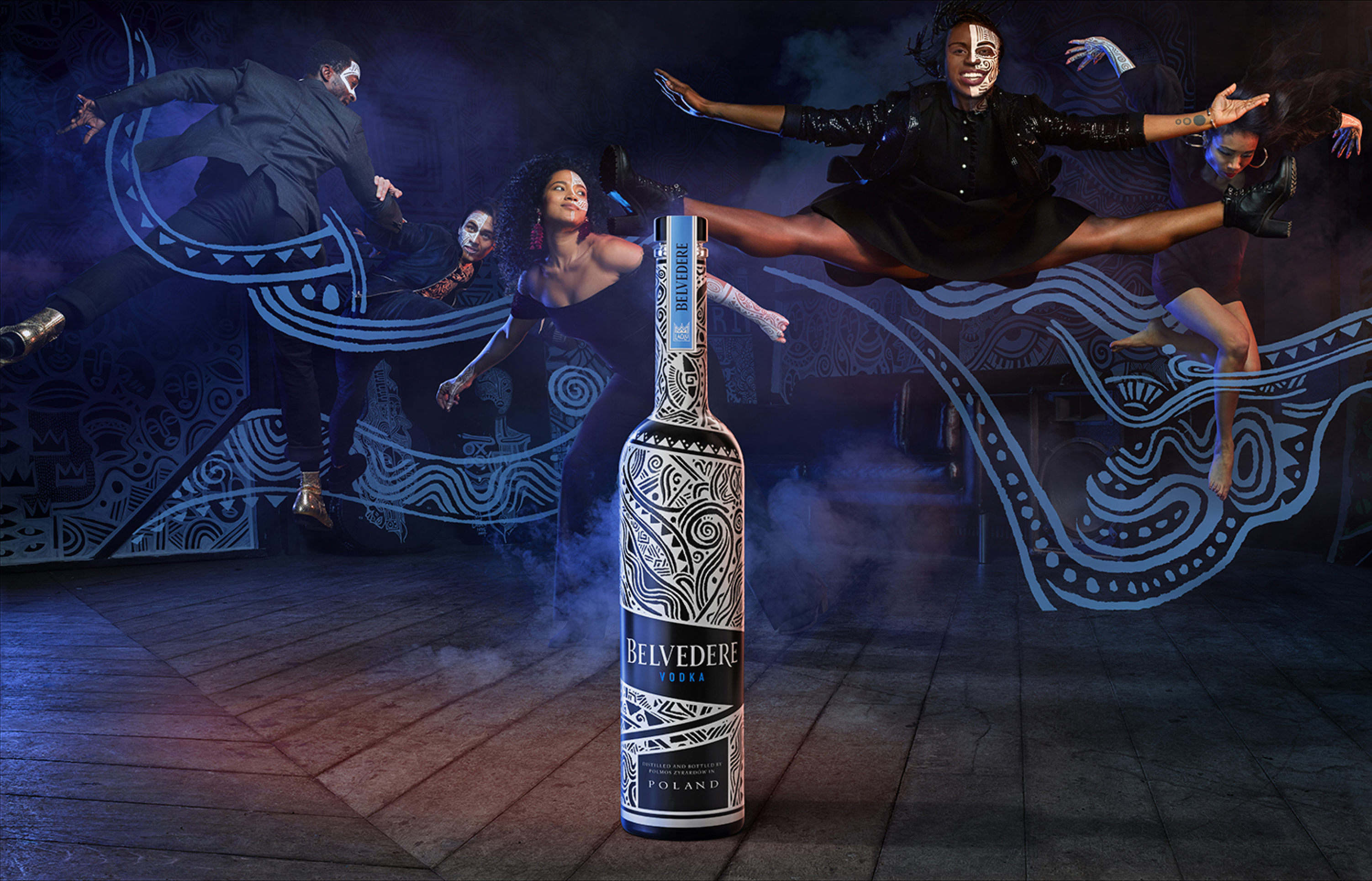 Nigerian Artist Laolu Senbanjo collaborates with Belvedere Vodka