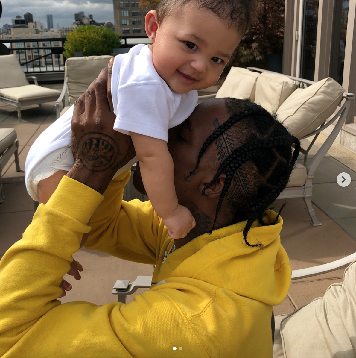 Stormi and Travis Scott