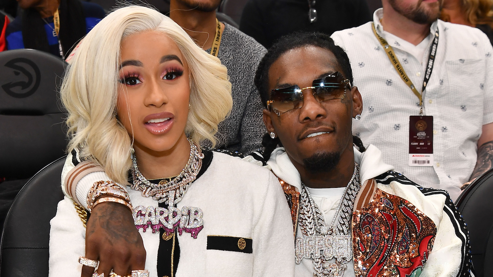 Cardi B & Offset Arrive for Dinner Together During Paris Fashion