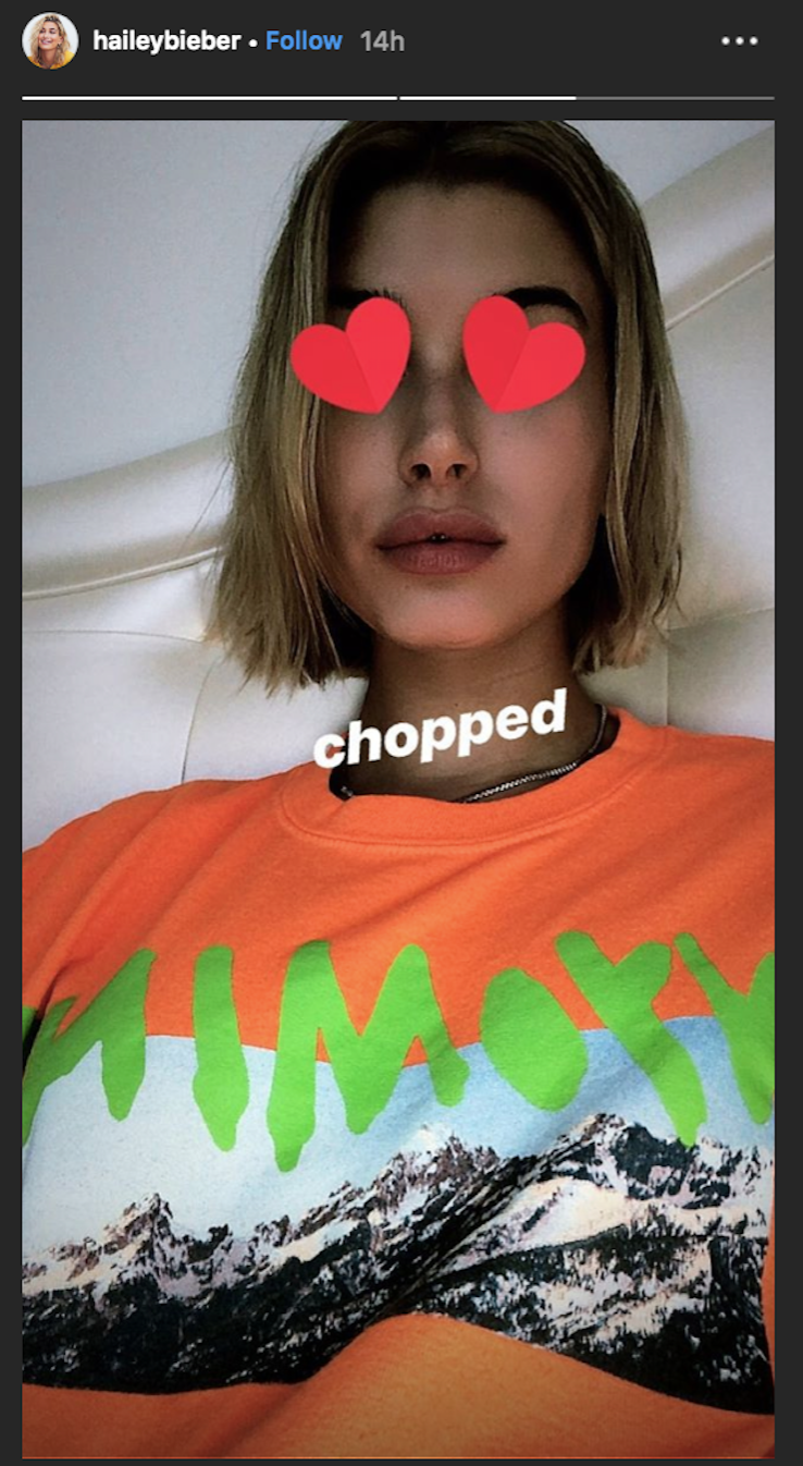 Hailey Baldwins Short Hair Makes A Debut On Instagram See