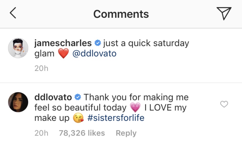 Demi Lovato and YouTuber James Charles Get Glam Together