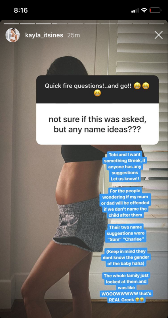 Kayla Itsines busts pregnancy myths, shares her go-to pregnancy