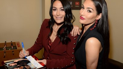 Nikki Bella and Brie Bella Grab Coffee in Coordinating Boho Outfits
