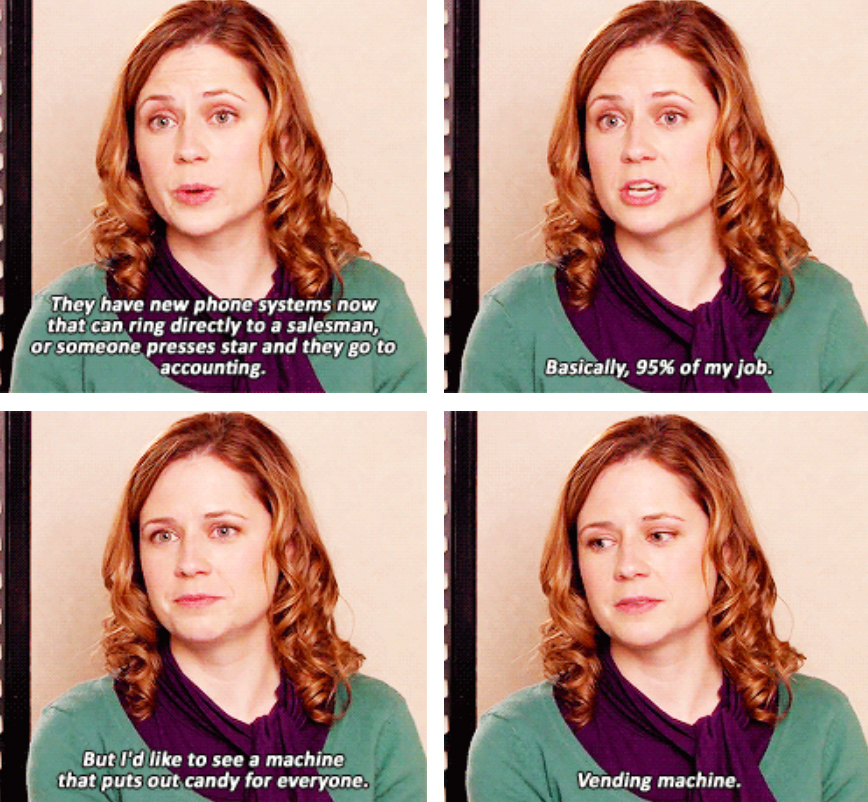 Humans Of Cinema - Dear Pam Beesly, Dunder Mifflin, this is Pam. You  have evolved and grown immensely from a receptionist, to a salesperson, to  cherishing mother, and we have seen it