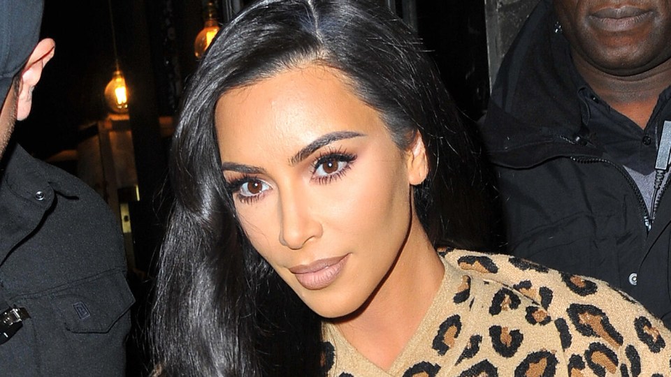 Kim Kardashian Arrives In Paris Wearing Leopard Prin