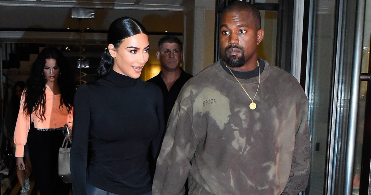 Kim Kardashian and Kanye West leave their hotel and head to the