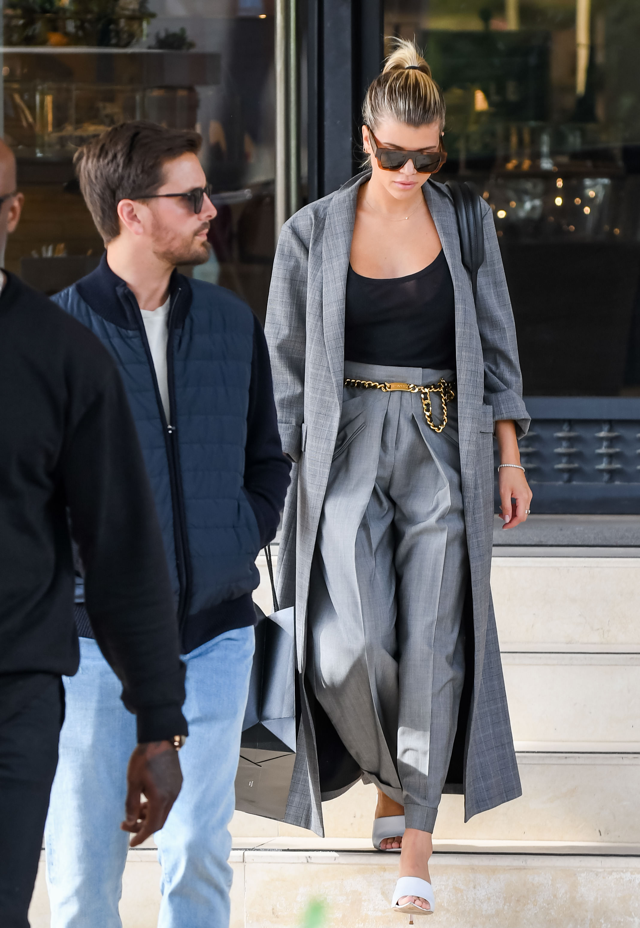 Sofia Richie Dons Black Leather Pants While Stepping Out With Scott Disick:  Photo 1134815, Scott Disick, Sofia Richie Pictures