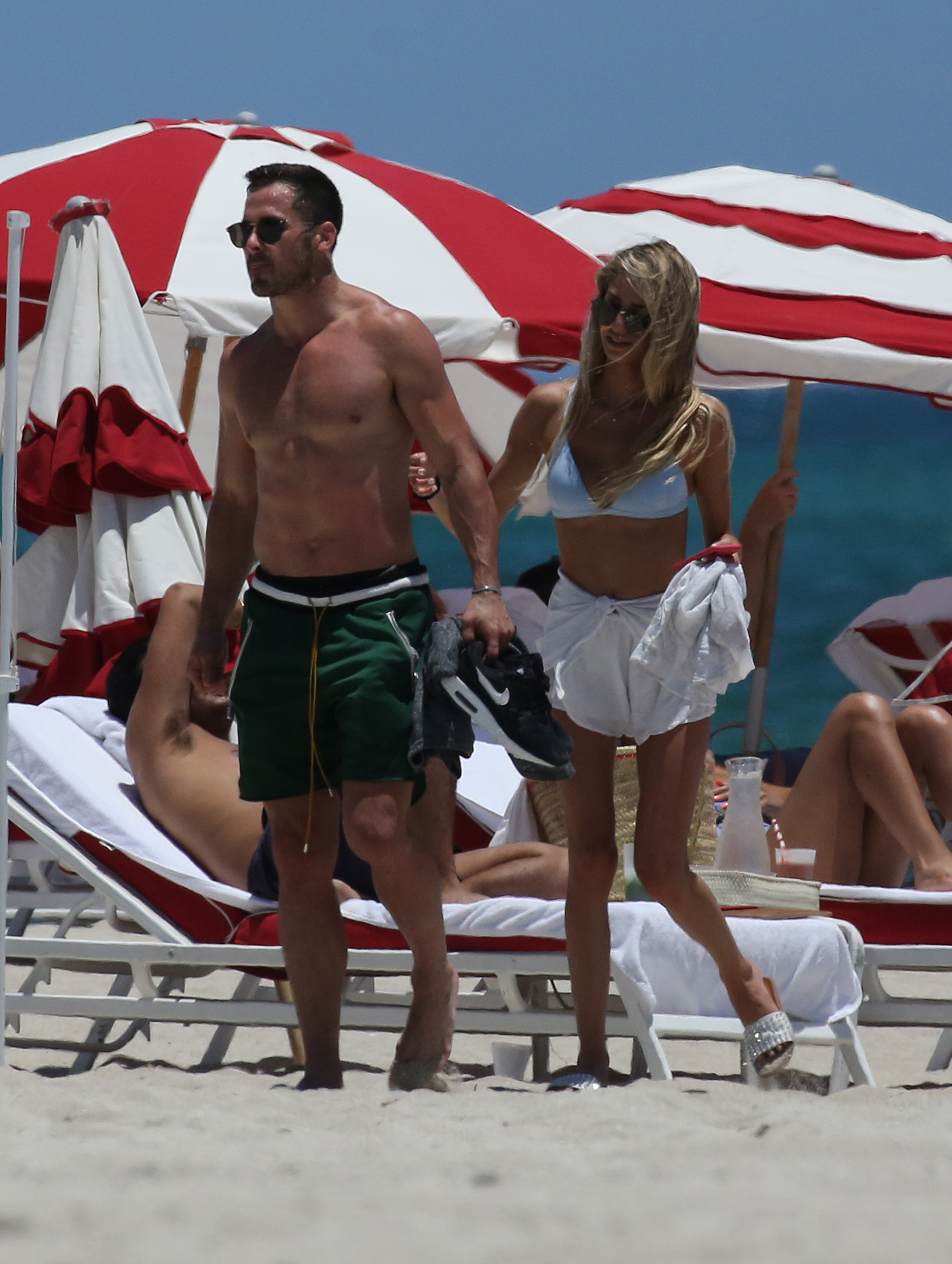 Olivia Culpo's Ex Danny Amendola Hits the Beach With a Mystery Girl