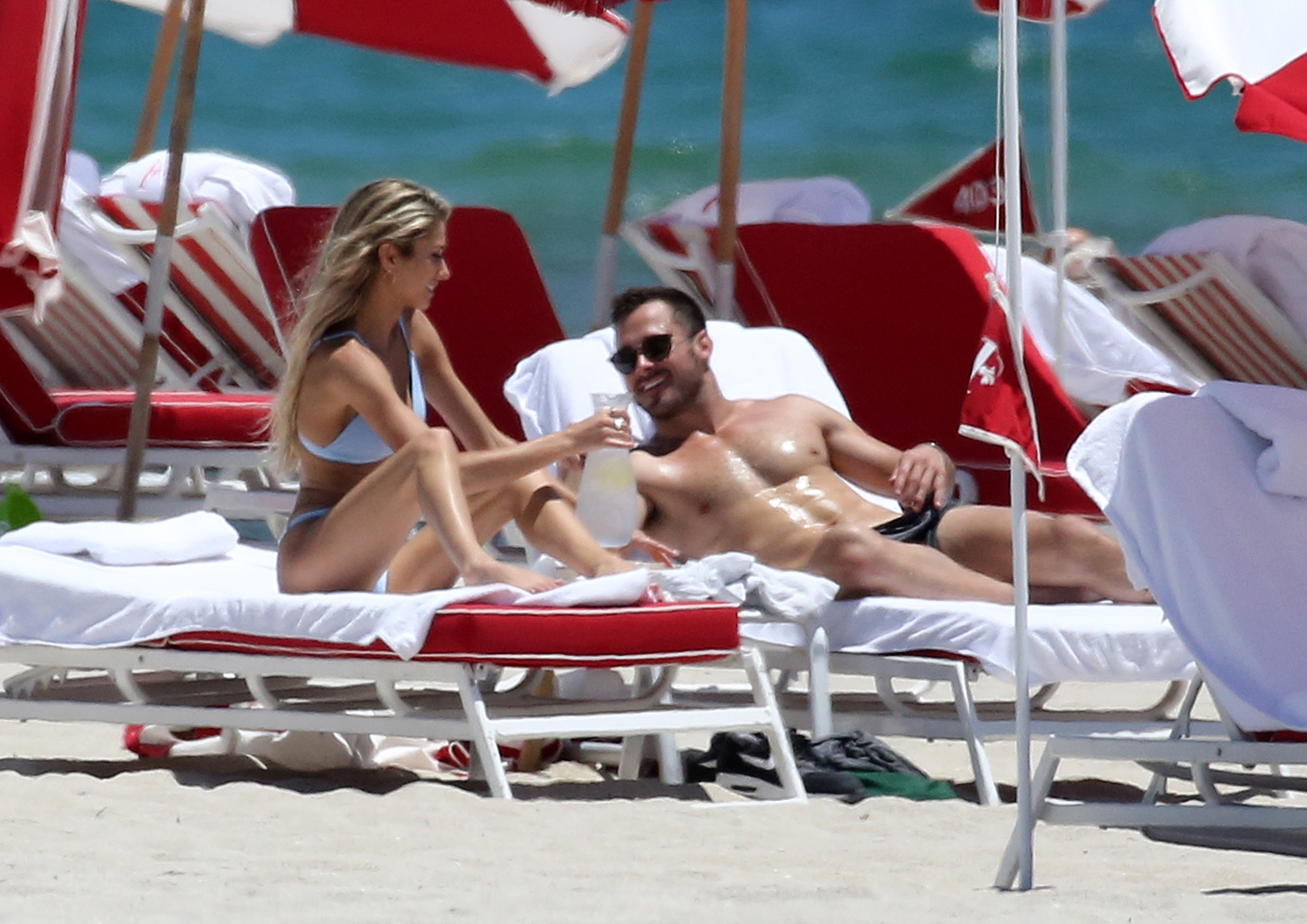 Olivia Culpo's Ex Danny Amendola Hits the Beach With a Mystery Girl