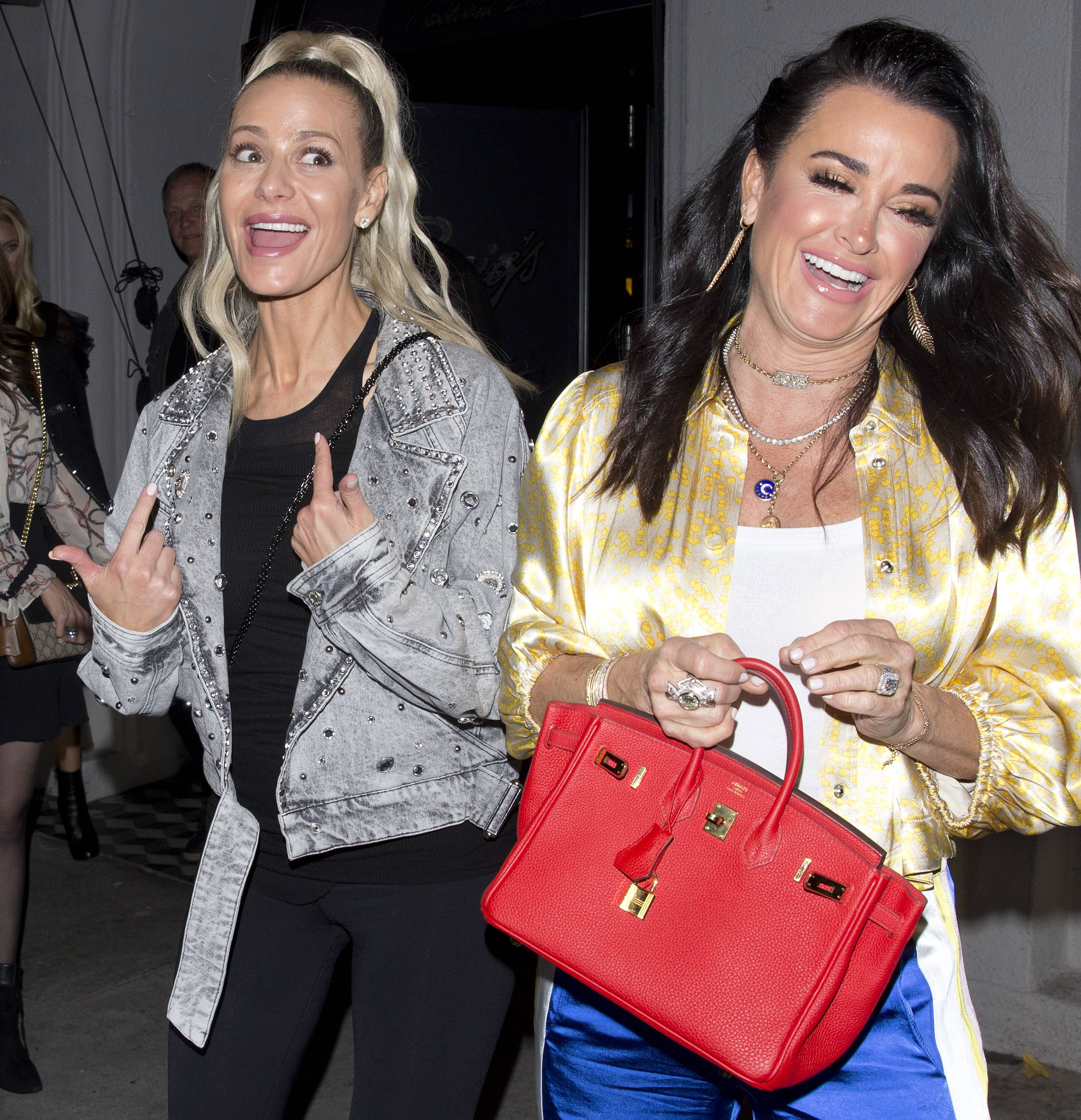 Kyle Richards Embraces Braless Trend in Platforms at Dinner with Dorit –  Footwear News