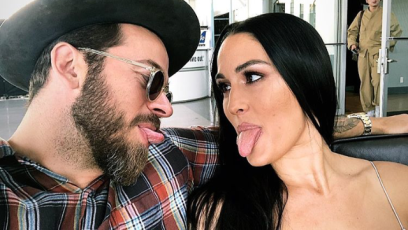 Nikki Bella and Artem Chigvintsev Look Cozy Eating Breakfast