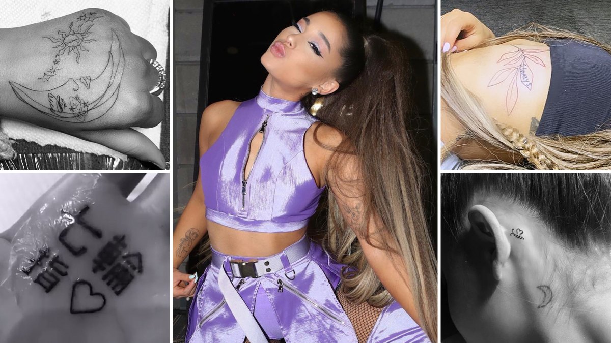 Ariana Grande Brunette Porn - Ariana Grande Tattoos: A Guide to All of Her Pieces of Ink