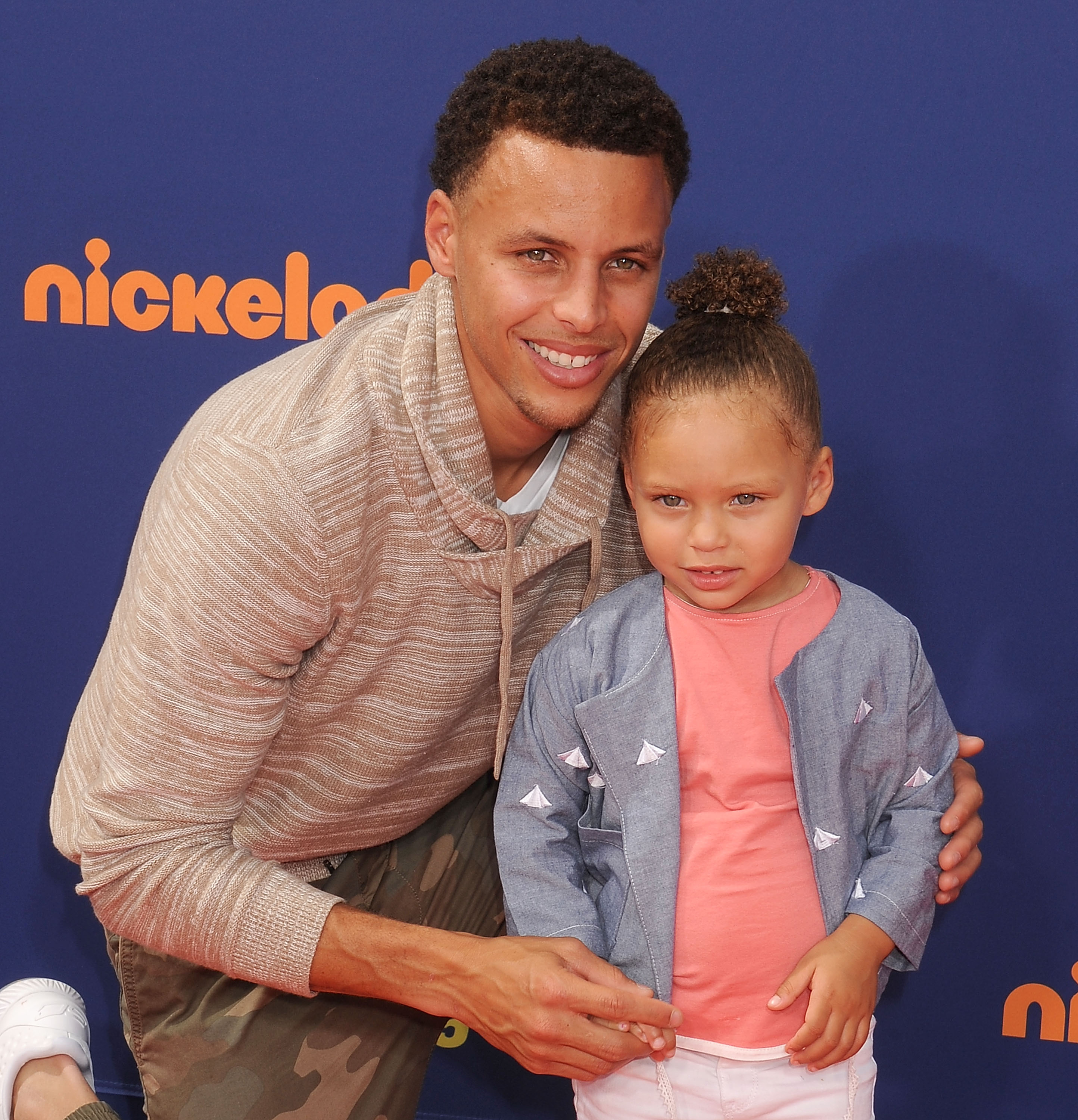 Stephen Curry Ayesha Curry Riley Curry Nickelodeon Kids Choice Sports Awards 2015