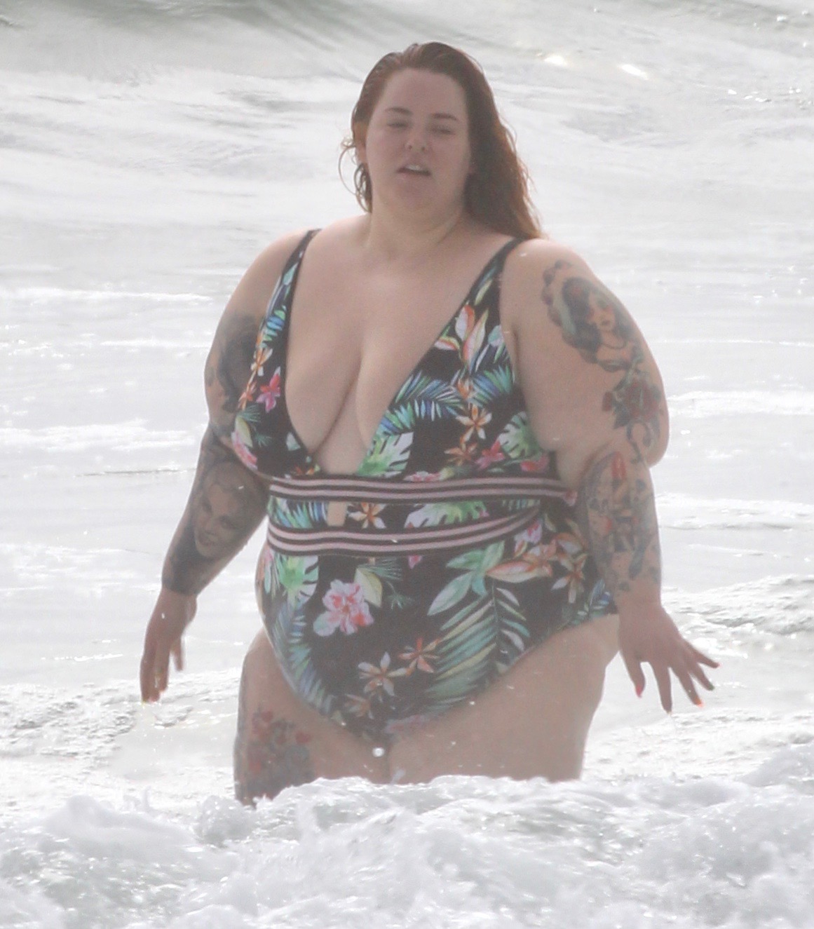 Tess Holliday Rocks Swimsuit: Photos of the Models Floral 1-Piece