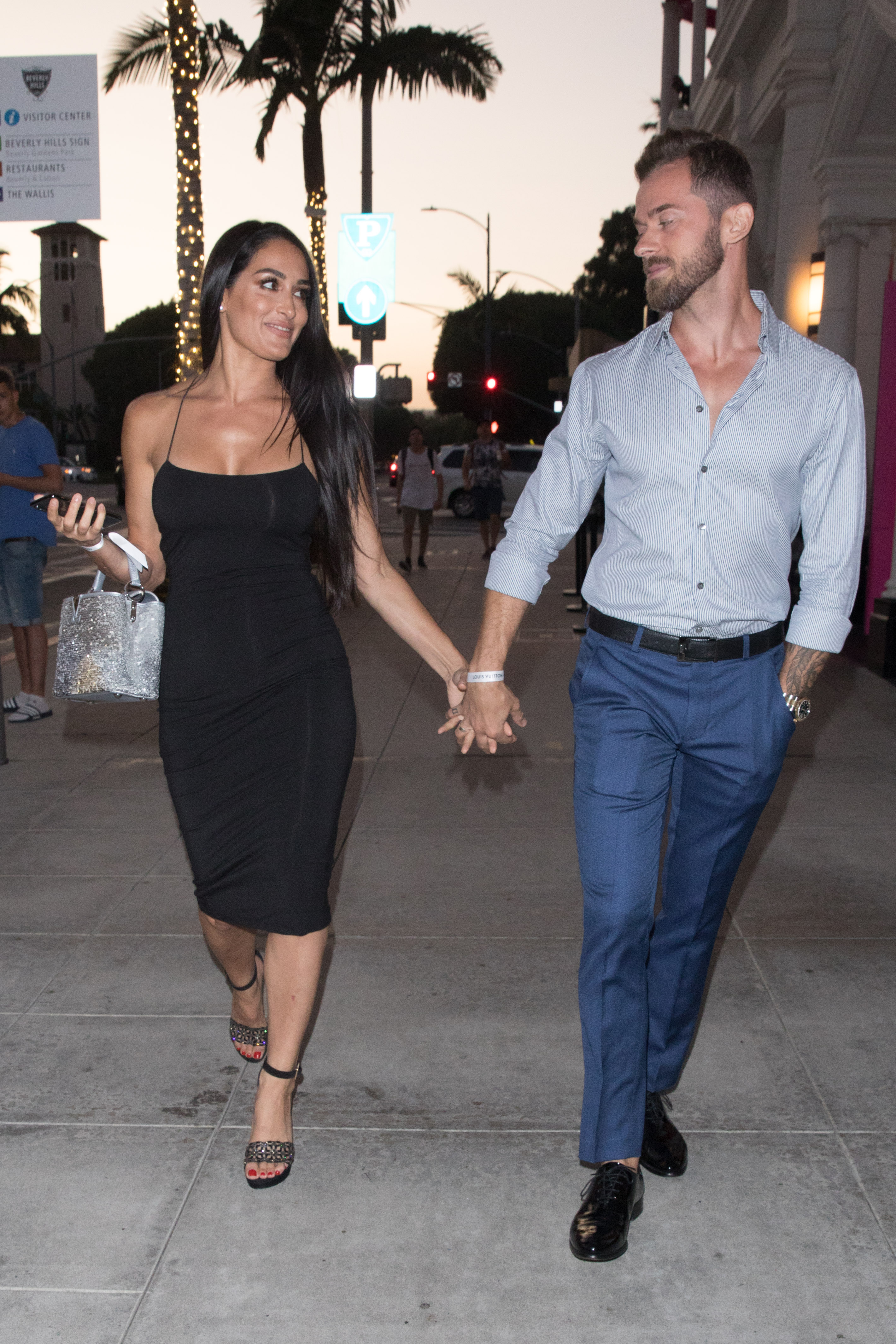 Nikki Bella and Artem Chigvintsev Dress Up for Date Night in L.A.