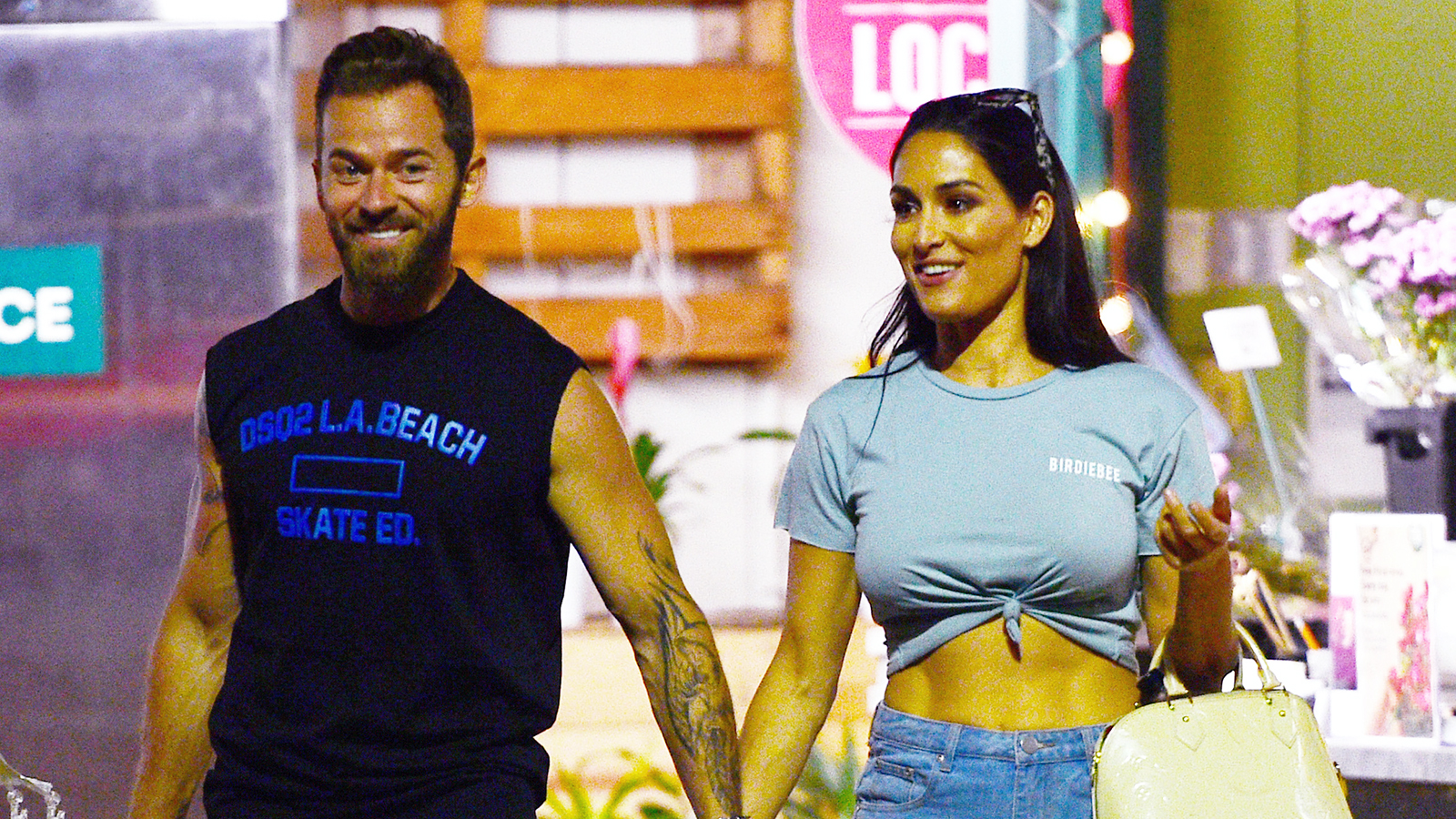 Nikki Bella prepares for Disney night on DWTS in LA