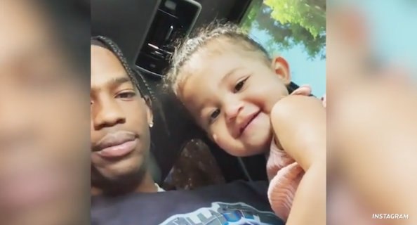Travis Scott Shares Photos of Stormi With 'Daddy's Hair