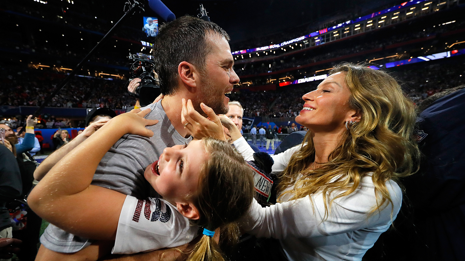 Gisele Bundchen Comforted Her Kids After Super Bowl 2018