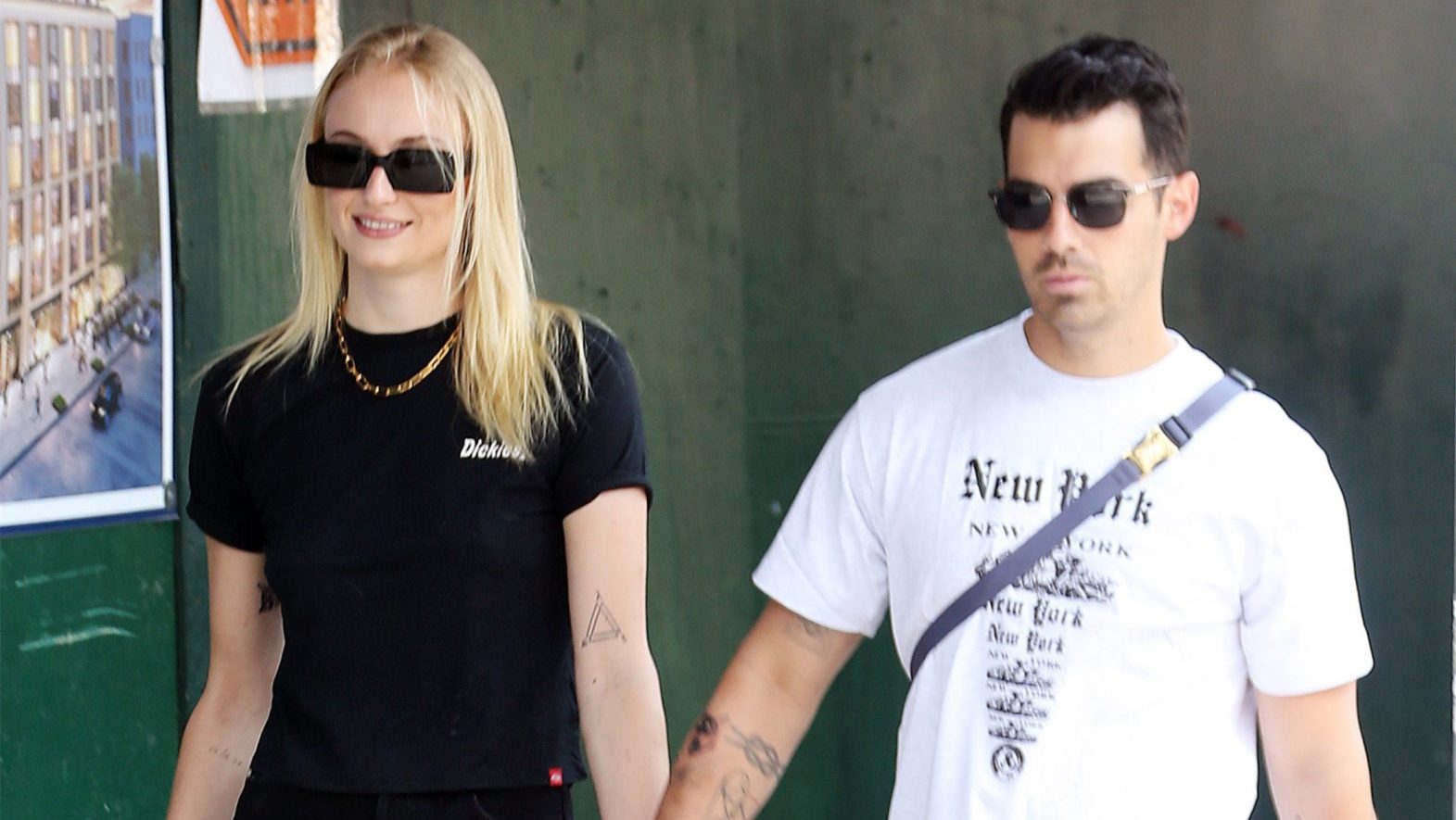 Sophie Turner and her husband Joe Jonas are stylishly casual as they hold  hands for an outing in NYC