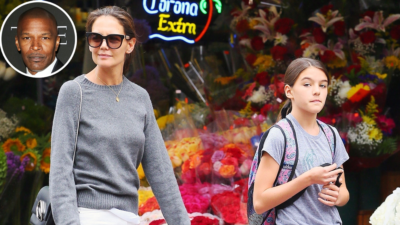 Katie Holmes Wears Neon Pumps With Suri After Jamie Foxx Split